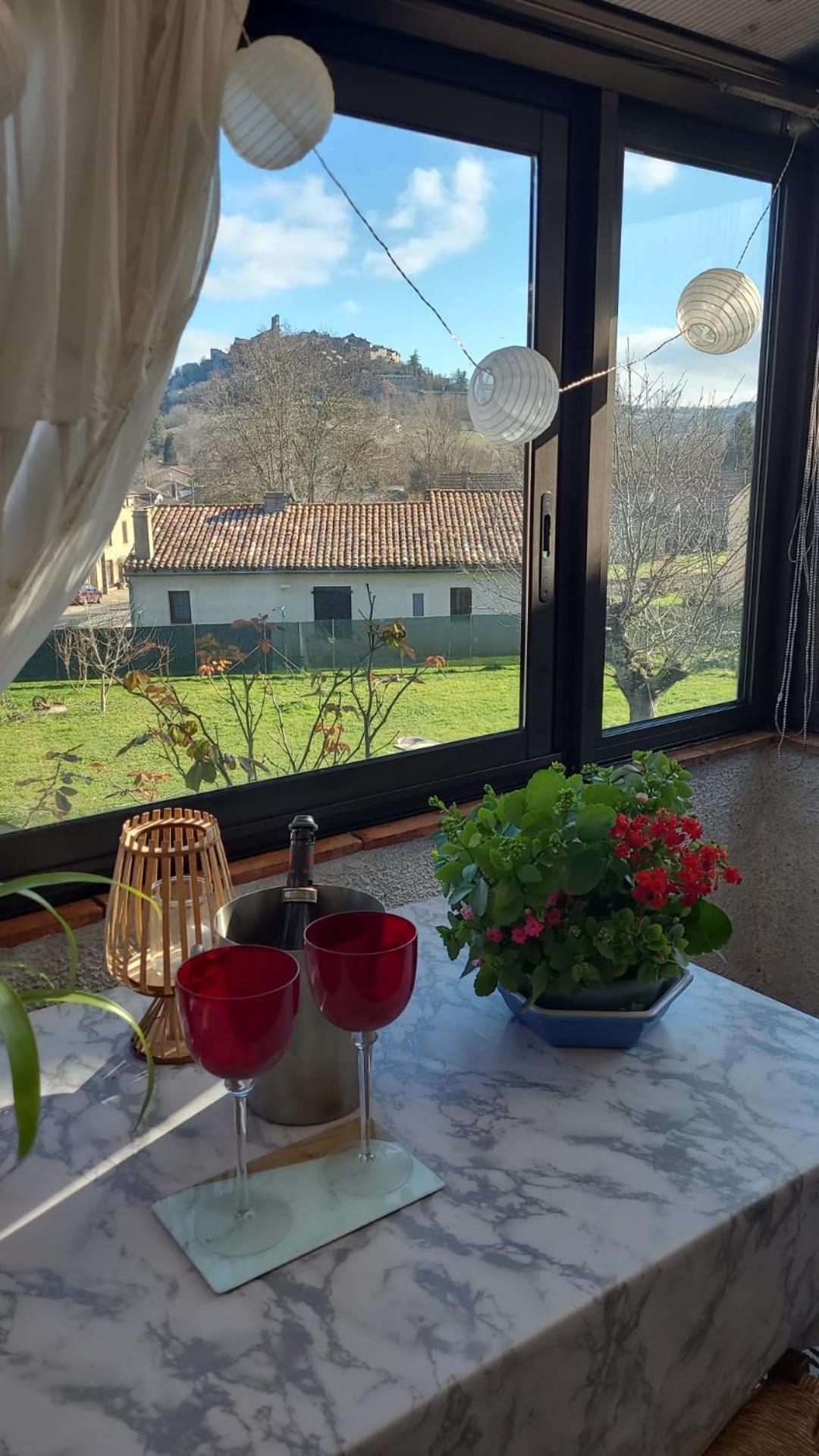 La Jolie Vue Et La Maison De La Tour- Cordes-Sur-Ciel Les Cabannes  Eksteriør bilde